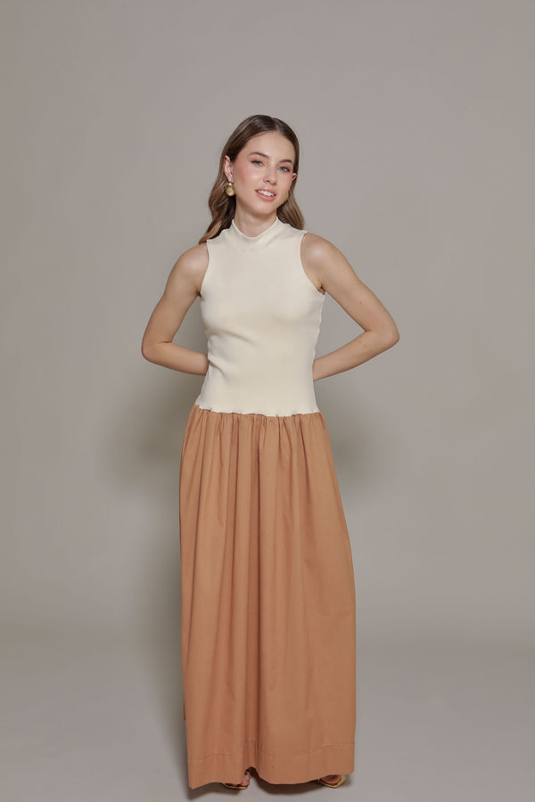 Vestido Lirio Ocre