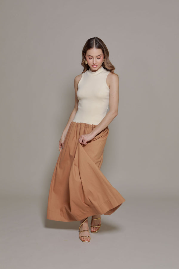 Vestido Lirio Ocre