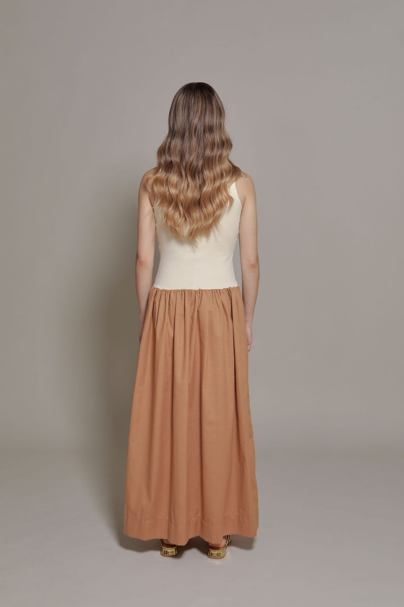 Vestido Lirio Ocre